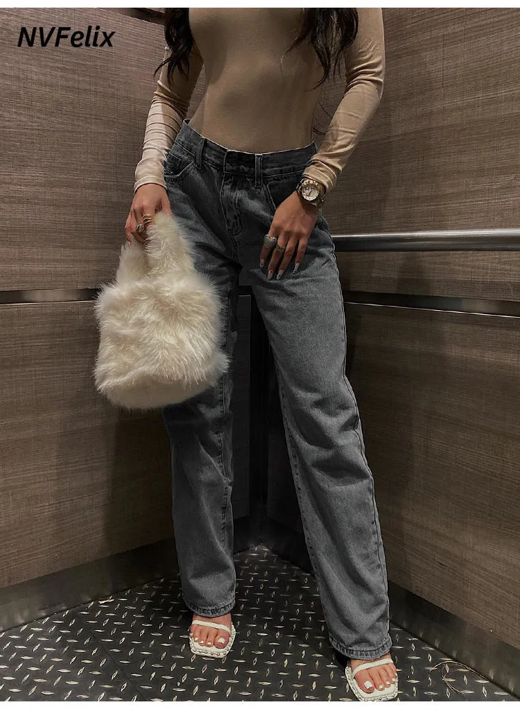 2025 2025 Popular trade New supply High waist ripped slim fit fashion jeans women