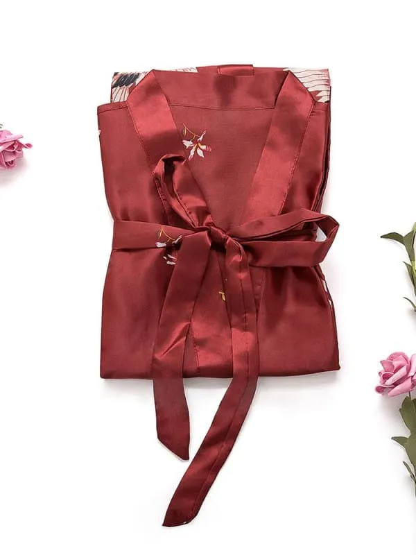 A| Personalized Printed Bride & Bridesmaid Robes