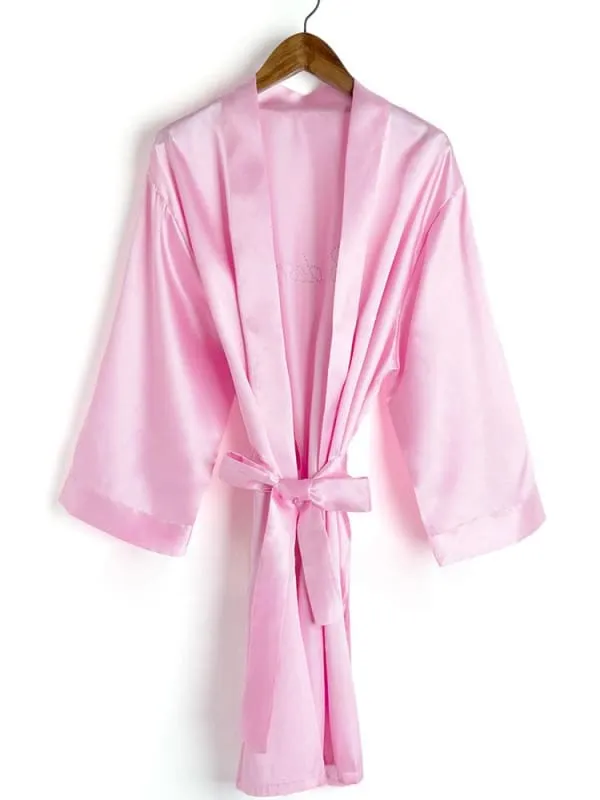 A| Personalized Rhinestone Bridesmaid & Bridal Robes