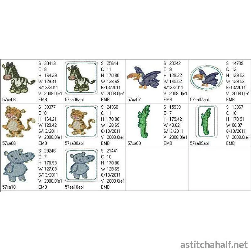 Baby Safari Friends Combo