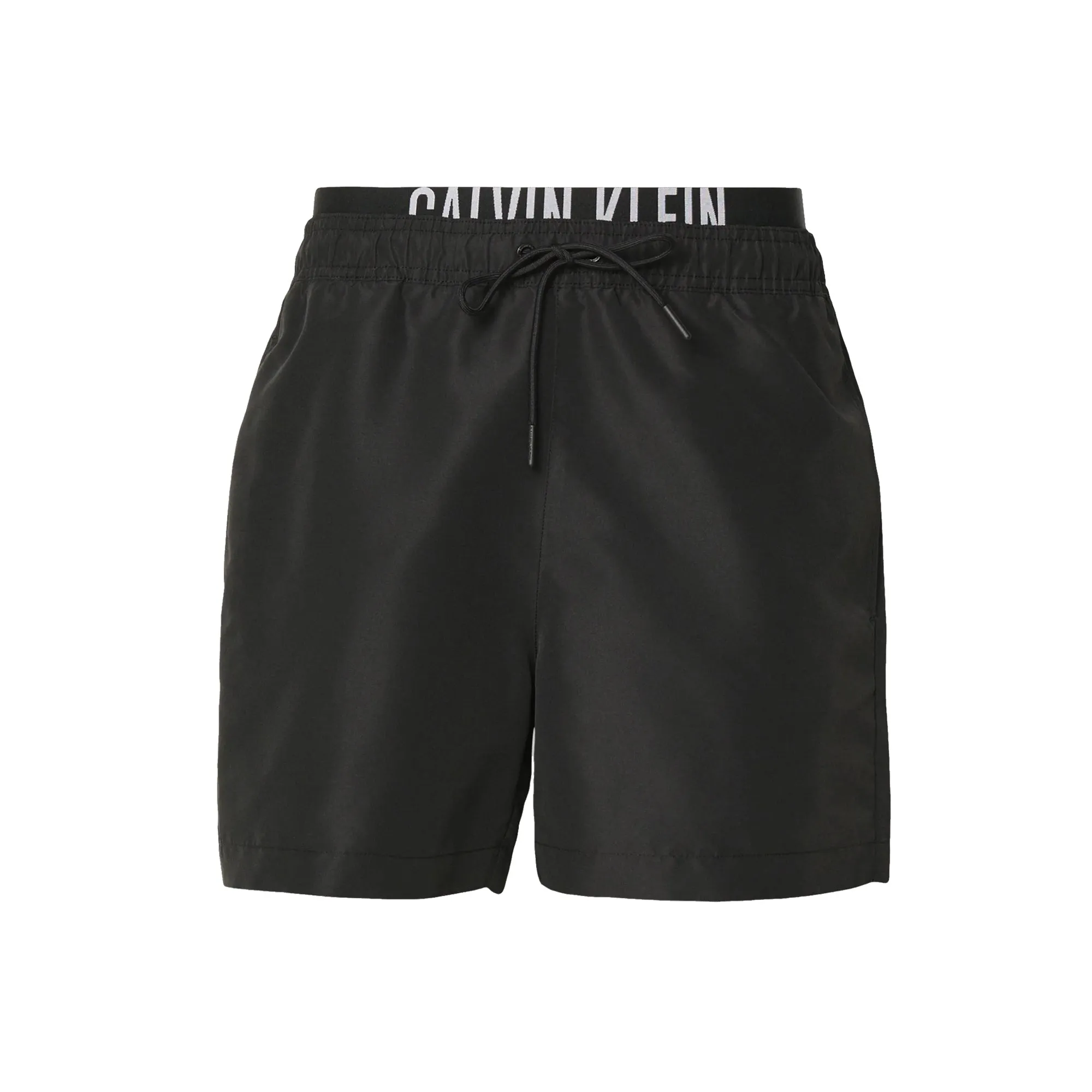 Calvin Klein Double Waistband Swim Shorts Black