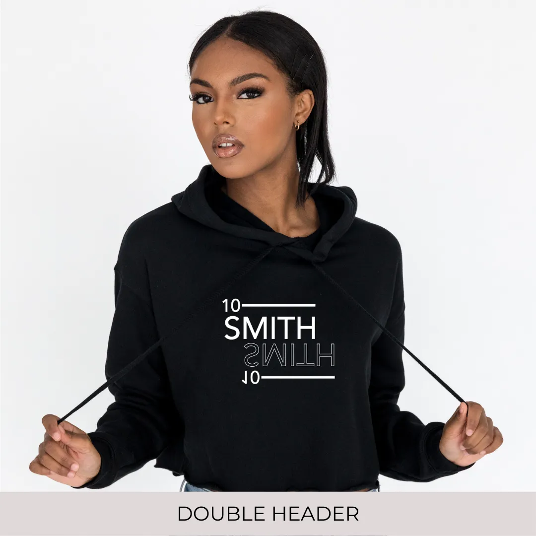 Crop Hoodie in Black