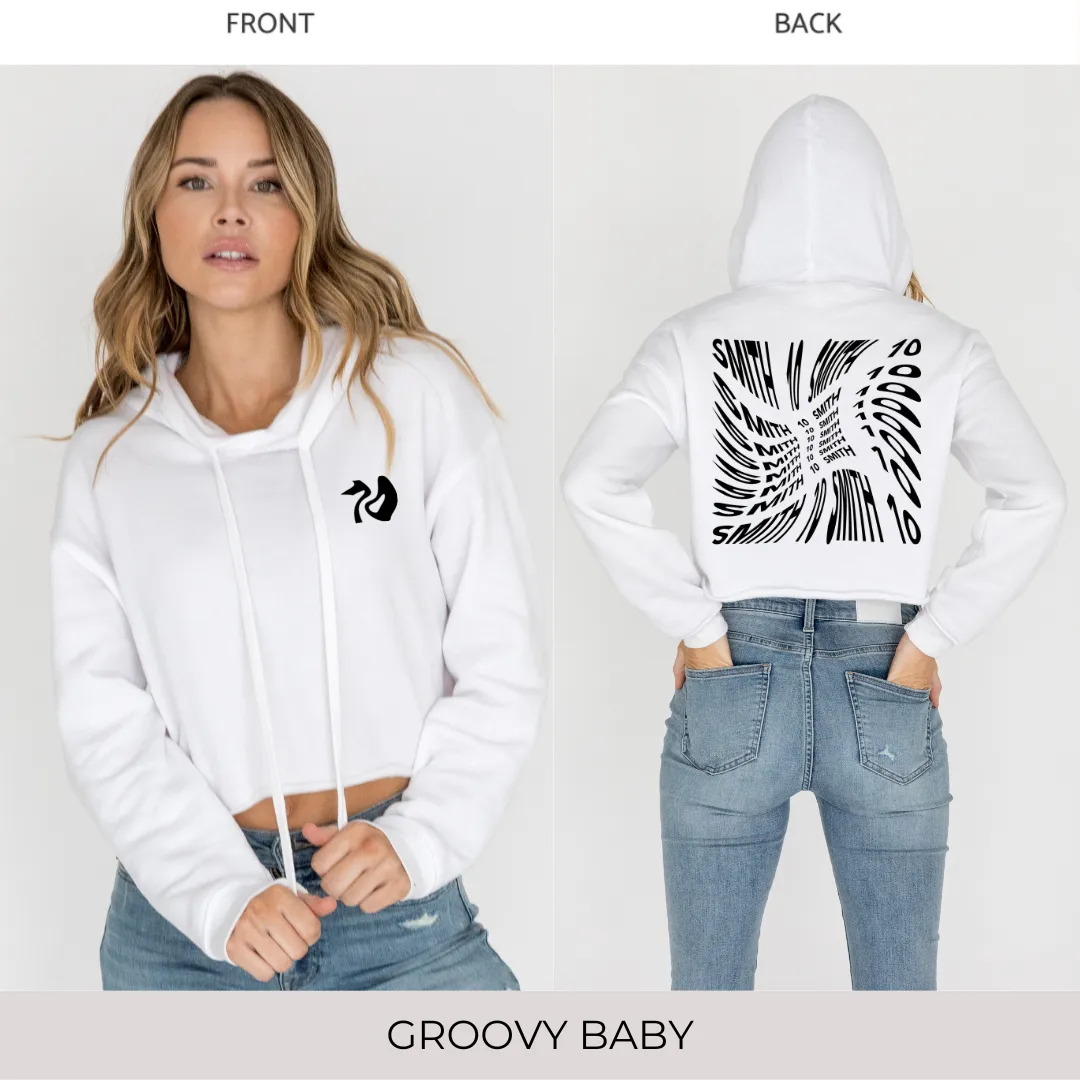 Crop Hoodie in White