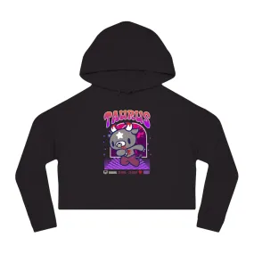 gloomy Taurus Zodiac Women’s Cropped Hooded Sweatshirt