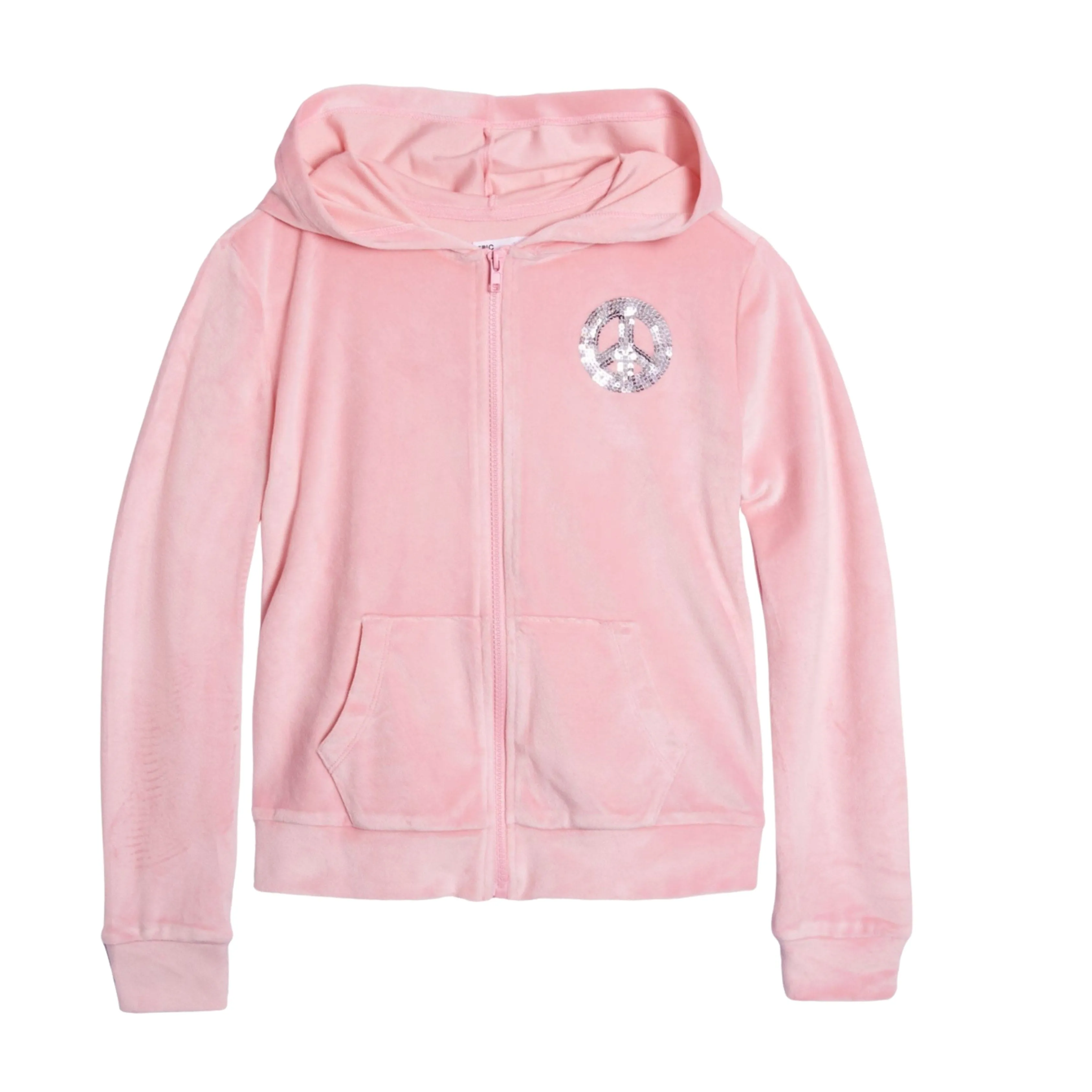 IDEOLOGY - Girls Full Zip Velour Hoodie