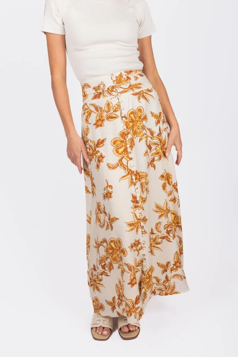 JOSEPHINE SKIRT (OFF WHITE/BROWN)