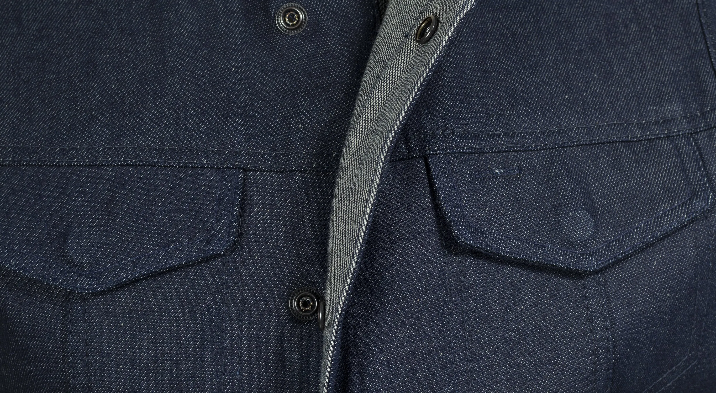 Kershaw Denim Motorcycle Vest - Blue