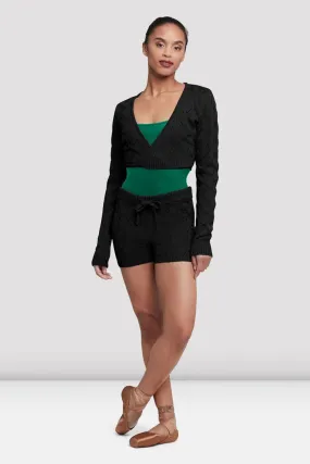 Ladies Lily Knit Black Shorts