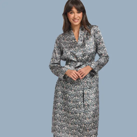 Liberty Silk Robe Strawberry Thief