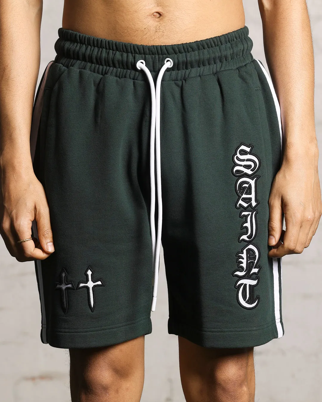Saint Morta Fallen Sweat Shorts Stadium Green