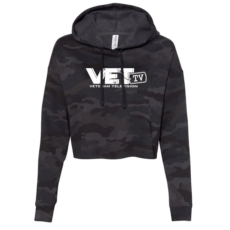 VET Tv Crop-Top Hoodie
