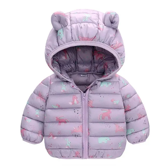 Winter Kids Thicken Jackets For Girls Coats Boys Jackets Plus Cashmere Jackets Toddler Hooded Outerwear Infant Children Clothes